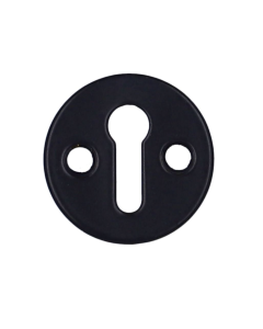 Alexander and Wilks Black Powder Coat Victorian Escutcheon STD Profile | AW399BLK