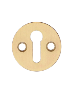 Alexander and Wilks Satin Brass Victorian Escutcheon STD Profile | AW399SB