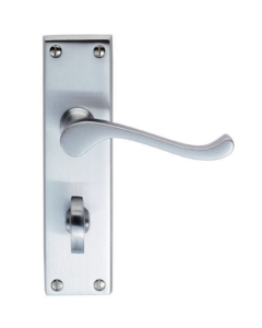 Carlisle Brass Satin Chrome Victorian Lever Bathroom Furniture | CBS54WCSC