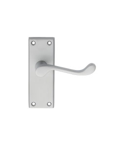 Carlisle Brass Satin Chrome Victorian Scroll Lever | CBS55SC