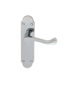 Carlisle Brass Polished Chrome Oakley Lever On Latch Backplate | DL167CP
