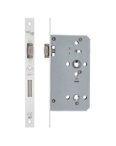 Matt White DIN standard 60mm backset Lift to Lock | ZDL7260LLPCW