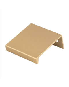 Satin Brass 40mm Squared Edge Pull | FTD302ASB