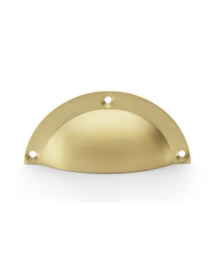 Alexander and Wilks Satin Brass 97mm Raoul Cup Handle | AW910SB