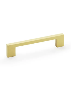 A&W Satin Brass Marco Cupboard Pull Handle c/c 128mm | AW837-128-SB