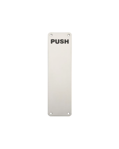Steelworx Push 300mm Bright Stainless Steel Finger Plate | FPP1302BSS
