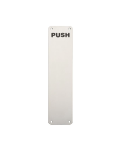 Steelworx Push 350mm Bright Stainless Steel Finger Plate | FPP1352BSS