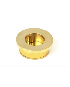 Anvil Polished Brass 34mm Round Finger Edge Pull | 47174