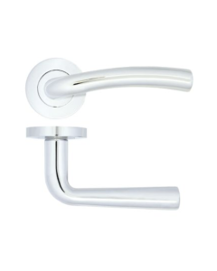 Polished Chrome Seville Lever Handle on Rose | ZPA050CP