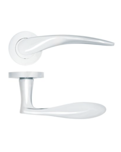 Polished Chrome Merida Lever Handle on Rose | ZPA070CP