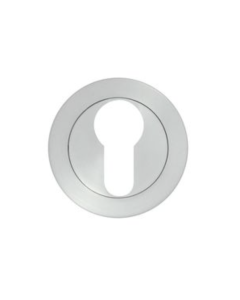 Satin Chrome Euro Profile Screw on Rose Escutcheon | ZPA001SC