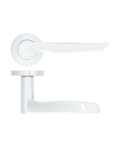 Polished Chrome Vigo Lever Handle on Rose | ZPA080CP
