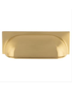 Satin Brass 96mm Warwick Cup Pull | FTD751ASB