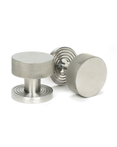 Satin Marine SS (316) Brompton Mortice/Rim Knob Set (Beehive) | 46812