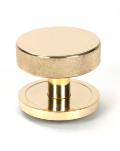 Polished Brass Brompton Centre Door Knob (Plain) | 50826