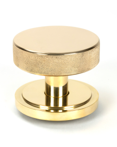 Polished Brass Brompton Centre Door Knob (Art Deco) | 50827