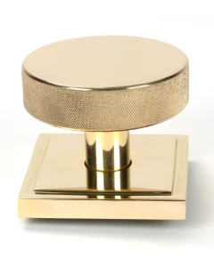 Polished Brass Brompton Centre Door Knob (Square) | 50829