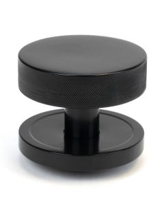 Black Brompton Centre Door Knob (Plain) | 46754
