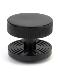 Black Brompton Centre Door Knob (Beehive) | 46756