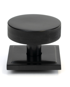 Black Brompton Centre Door Knob (Square) | 46757