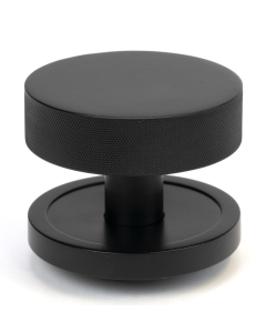Matt Black Brompton Centre Door Knob (Plain) | 46758