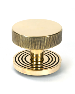 Aged Brass Brompton Centre Door Knob (Beehive) | 46736