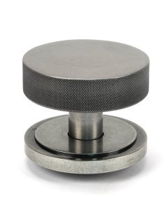 Pewter Brompton Centre Door Knob (Art Deco) | 46763
