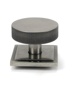 Pewter Brompton Centre Door Knob (Square) | 46765