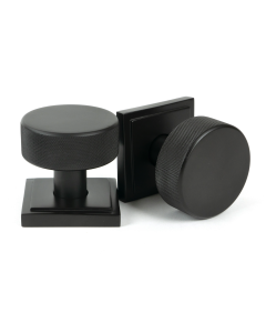 Aged Bronze Brompton Mortice/Rim Knob Set (Square) | 46789