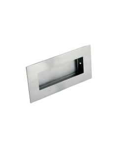 Satin Stainless Steel 100mm Rectangular Flush Pull Handle | FPH1000SSS