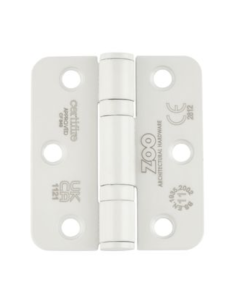 Pair Powder Coated White 76mm (3