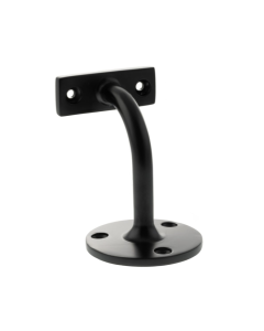 Heavy-Duty Matt Black Handrail Bracket 80mm Projection | AHB80MB