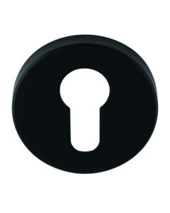 Eurospec Matt Black 52mm dia. Euro Profile Escutcheon | CSE1005MB