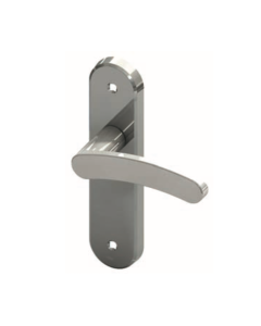 Set Satin Chrome Standard Key Lever Lock Furniture | SZA281MC