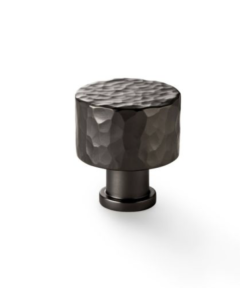 Alexander and Wilks Leila Dark Bronze 30mm Hammered Cupboard Knob