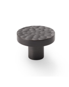 Alexander and Wilks Dark Bronze 38mm Hanover Hammered Cupboard Knob 