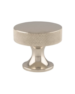 Alexander and Wilks Polished Nickel Berlin Knurled Cupboard Knob | AW841-38-PN