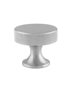 Alexander and Wilks Satin Chrome Berlin Knurled Cupboard Knob | AW841-38-SC