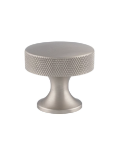 Alexander and Wilks Satin Nickel Berlin Knurled Cupboard Knob | AW841-38-SC