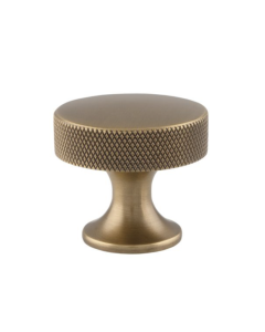Alexander and Wilks Antique Brass Berlin Knurled Cupboard Knob | AW841-38-AB