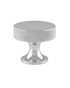 Alexander and Wilks Polished Chrome Berlin Knurled Cupboard Knob | AW841-38-PC