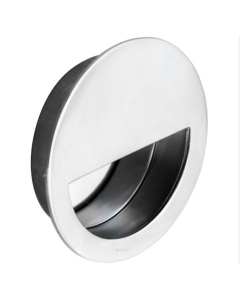Carlisle Brass Bright Stainless Steel 90mm Circular Flush Pull | FPH1004BSS