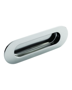 Bright Stainless Steel 120mm Radius Flush Pull Handle | FPH1001BSS
