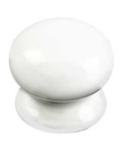 White Porcelain 37mm Cupboard Knob | FTD620BPWH