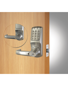 Codelocks CL5010 Brushed Steel Heavy Duty Electronic Tubular Mortice Latch