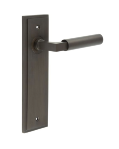 Set Burlington Dark Bronze Westminster Lever on Latch Plate | BUR30-450DB