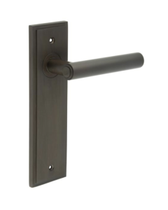 Set Burlington Dark Bronze Richmond Lever on Latch Plate  | BUR45-450DB