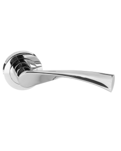 Set Status Polished Chrome Colorado Lever on Round Rose | S34RPC