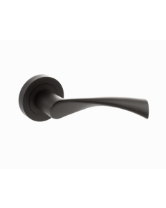 Set Status Urban Dark Bronze Colorado Lever on Round Rose | S34RUDB