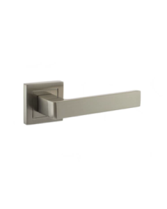 Set Satin Nickel Status Montana Lever on Square Rose | S40SSN